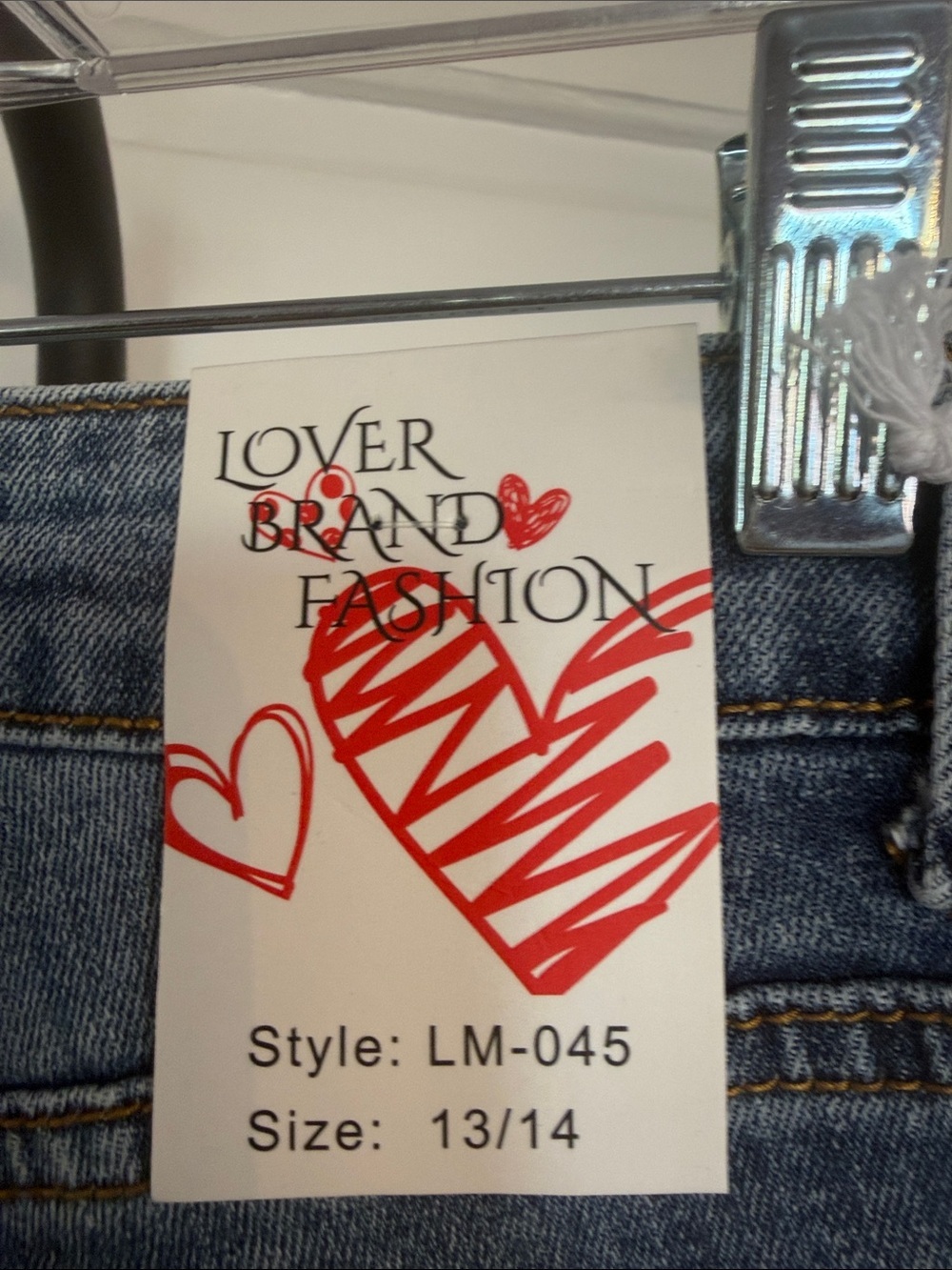 Kids Distressed Wide-Leg Jeans in Mid Blue - Picture 8 of 13